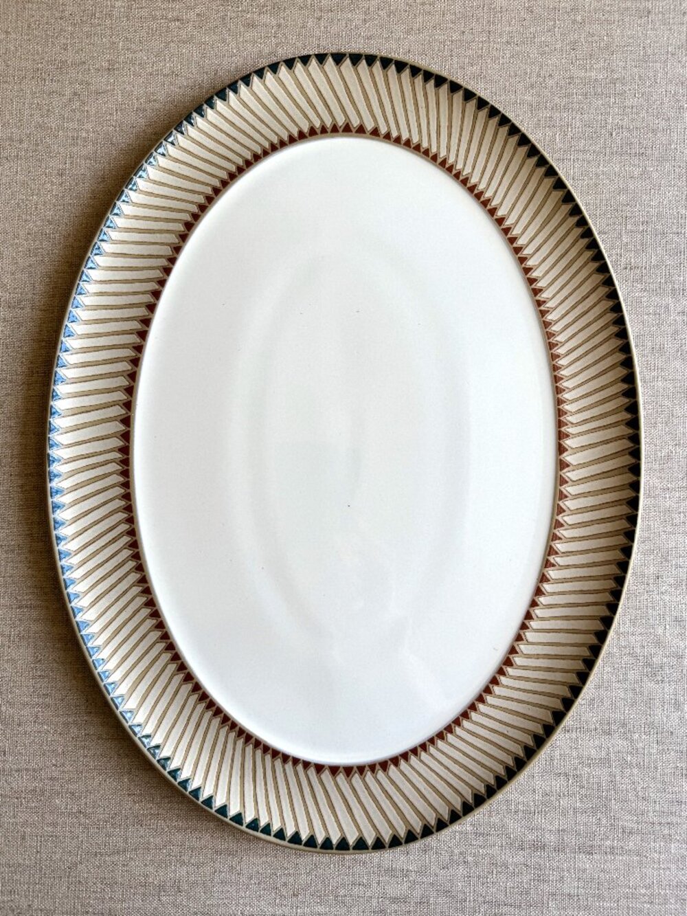 Denby Luxor Stoneware Oval Platter (Discontinued 1995–2001, Made in England)